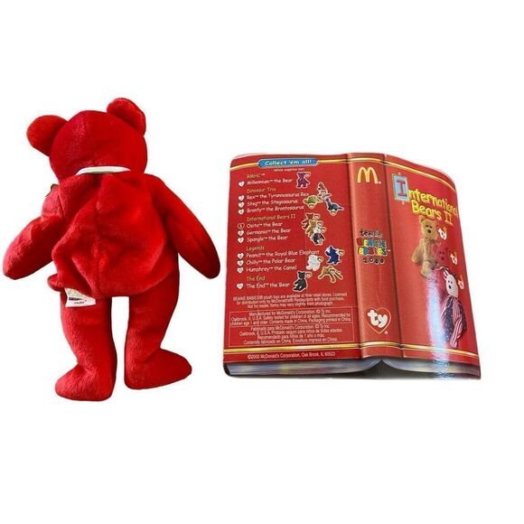 1999 Osito The Bear Set Ty Teenie Beanie Baby Plush Collectible - Picture 2 of 10